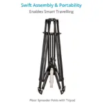 Proaim 100mm Camera Tripod Stand with Aluminum Spreader