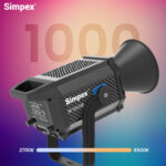 Simpex M-1000B, 1000W Bi-Color COB LED Video Light, 2700K-6500K, CRI 96
